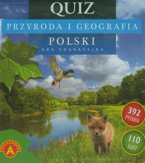 okładka Quiz Przyroda i Geografia Polski gra edukacyjna książka