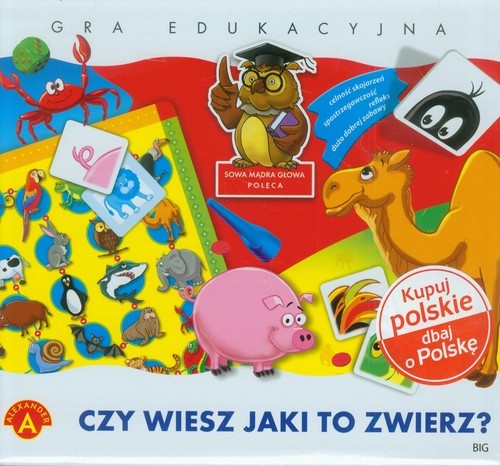 okładka Czy wiesz jaki to zwierz Gra edukacyjna książka