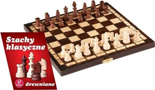 okładka Szachy klasyczne drewniane książka