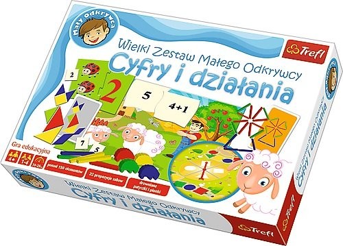 okładka Wielki Zestaw Małego Odkrywcy Cyfry i działania książka