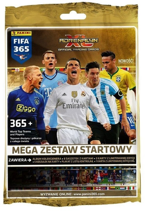 okładka Adrenalyn XL Mega zestaw startowy FIFA 365 książka