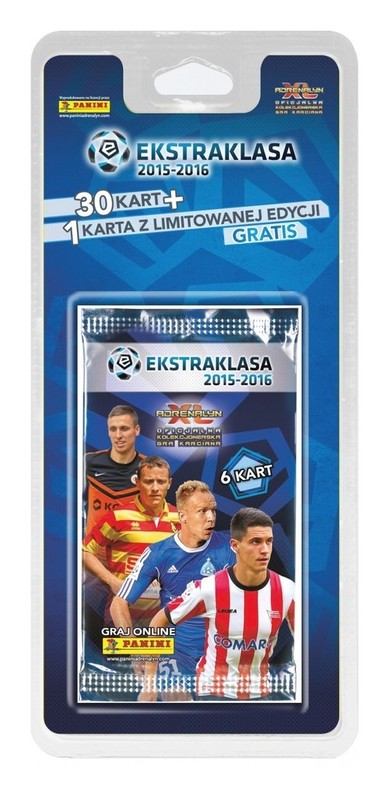okładka Adrenalyn XL Ekstraklasa 2015/2016 blister 31 kart książka