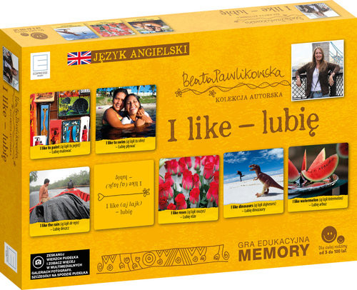 okładka Edukacyjne memory  językowe I like lubię książka | Beata Pawlikowska