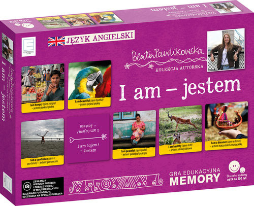 okładka Edukacyjne memory  językowe I am jestem książka | Beata Pawlikowska