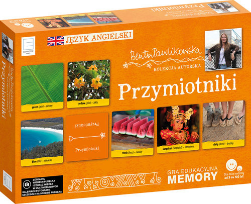 okładka Edukacyjne memory  językowe przymiotniki książka | Beata Pawlikowska