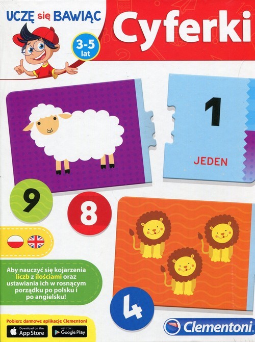 okładka Cyferki Uczę się bawiąc 3-5 lat książka