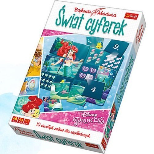 okładka Świat cyferek Disney Princess Bajkowa Akademia książka