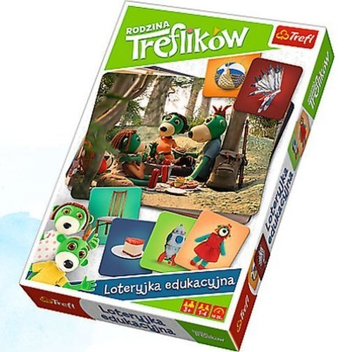 okładka Rodzina Treflików Loteryjka edukacyjna książka