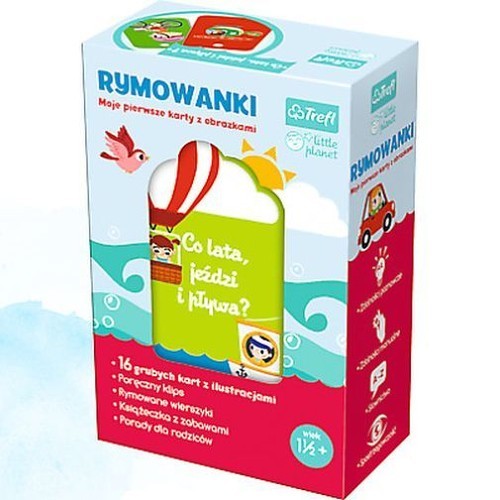 okładka Little Planet Rymowanki Co lata jeździ i pływa Moje pierwsze karty z obrazkami książka