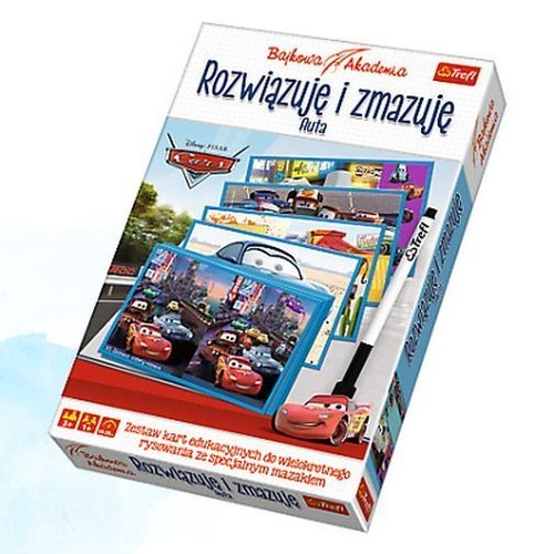 okładka Bajkowa Akademia Auta Rozwiązuję i zmazuję książka