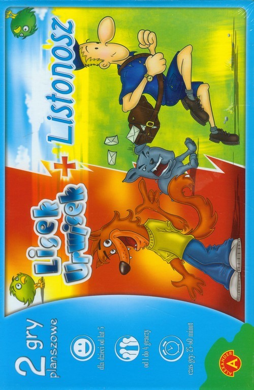 okładka Listonosz Lisek Urwisek 2 gry planszowe książka
