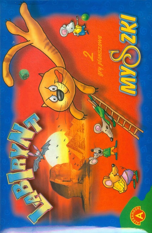 okładka Myszki Labirynt 2 gry planszowe książka