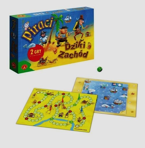okładka Piraci Dziki zachód 2 gry planszowe książka