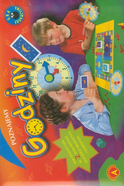 okładka Poznajemy godziny gra edukacyjna książka