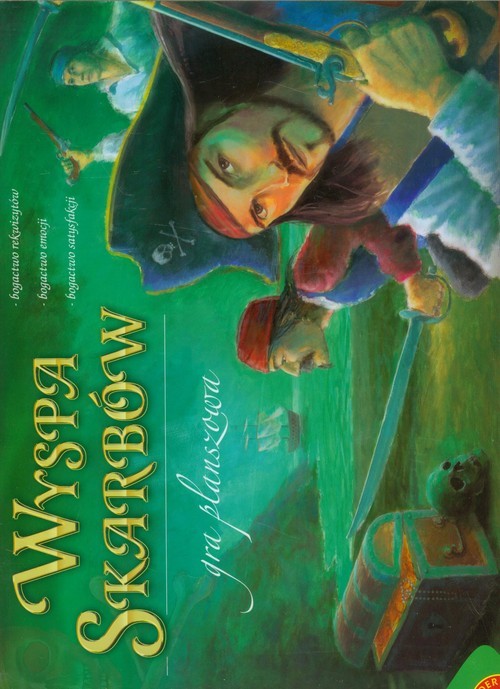 okładka Wyspa skarbów Gra planszowa książka