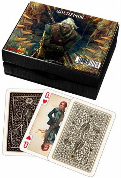 okładka Karty do gry Piatnik 2 talie lux Wiedźmin 2 książka