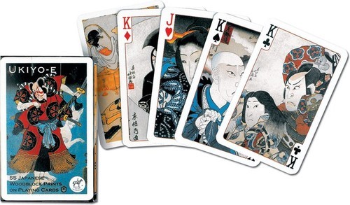 okładka Karty do gry Piatnik 1 talia Ukiyo-e książka