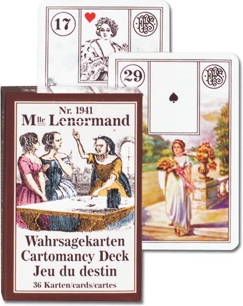 okładka Mlle Lenormand karty do wróżenia Piatnik książka
