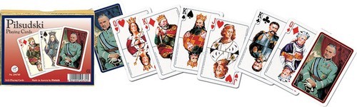 okładka Karty do gry Piatnik 2 talie Piłsudski książka