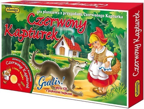 okładka Czerwony Kapturek Gra planszowa z płytą CD książka