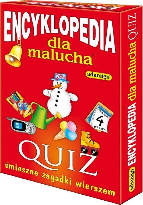 okładka Encyklopedia dla malucha Quiz śmieszne zagadki wierszem książka