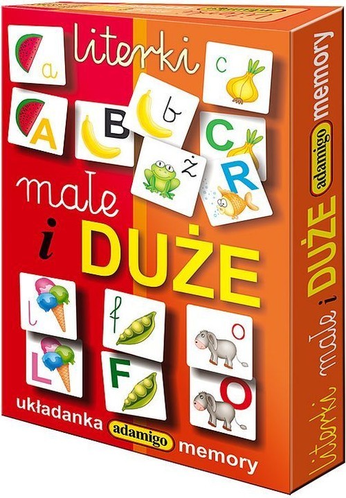 okładka Literki małe i duże Układanka memory książka | Julia Pogorzelska