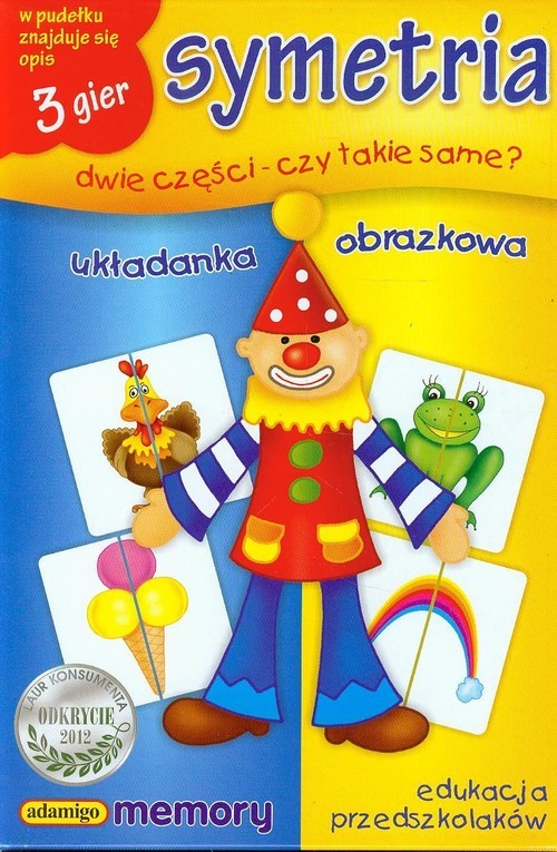 okładka Symetria Układanka obrazkowa książka