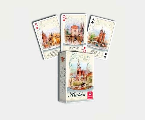 okładka Kraków Akwarele talia 55 listków książka