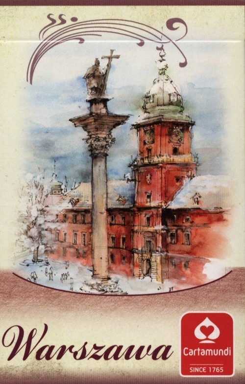 okładka Warszawa Akwarele talia 55 listków książka