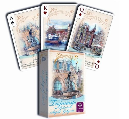 okładka Trójmiasto Akwarele talia 55 listków książka