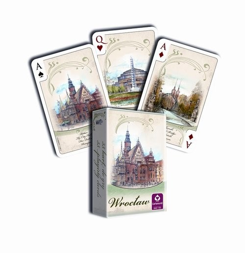 okładka Wrocław Akwarele talia 55 listków książka