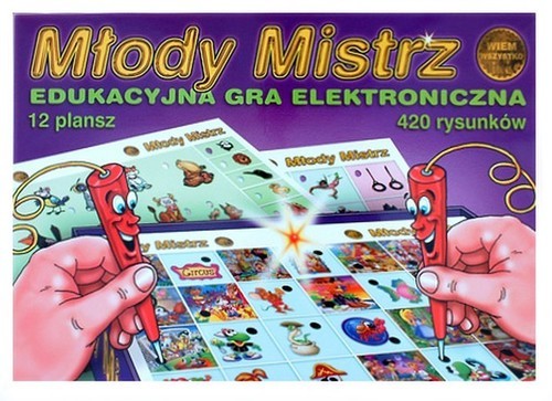 okładka Młody Mistrz Edukacyjna gra elektroniczna książka