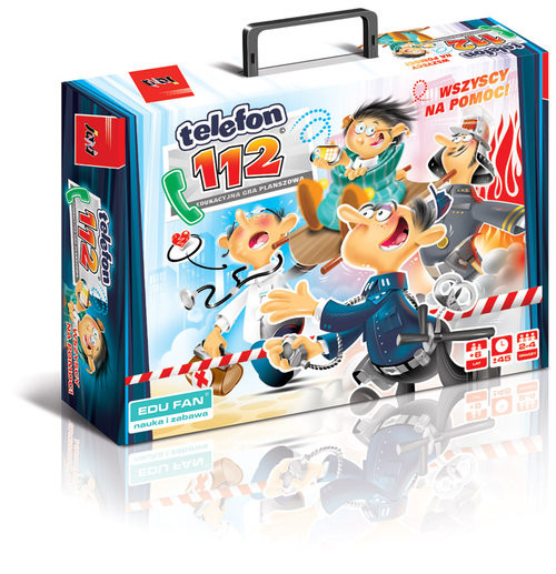 okładka Telefon 112 Wszyscy na pomoc! Gra planszowa książka