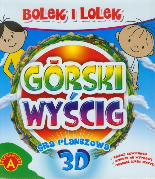 okładka Górski wyścig Gra planszowa 3D Bolek i Lolek książka
