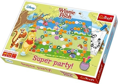 okładka Kubuś Puchatek Super party Gra planszowa książka