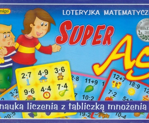 okładka Super AS Loteryjka matematyczna książka