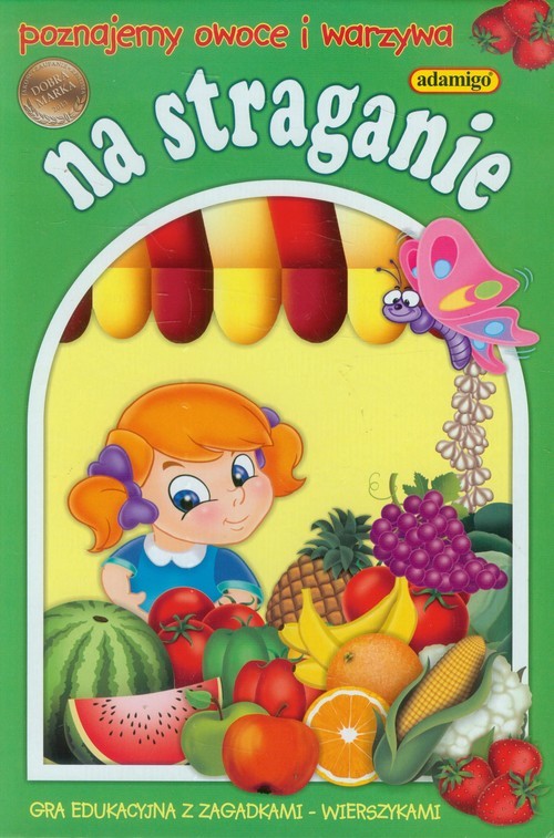 okładka Na straganie Gra edukacyjna z zagadkami-wierszykami książka