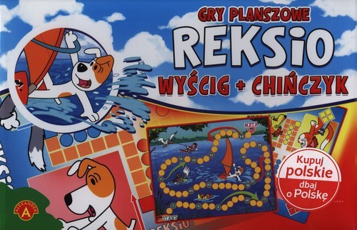 okładka Reksio Wyścig + Chińczyk książka