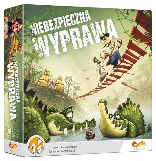 okładka Niebezpieczna wyprawa Gra planszowa książka