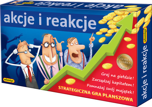 okładka Akcje i reakcje Strategiczna gra planszowa książka