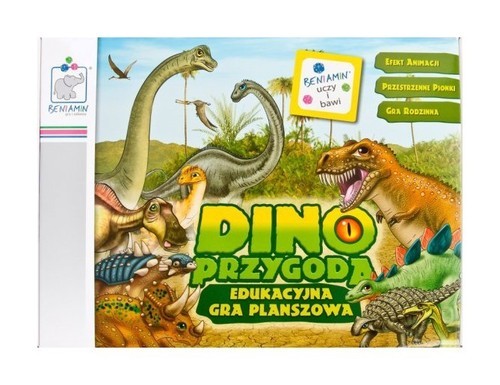 okładka Dino Przygoda Edukacyjna gra planszowa książka