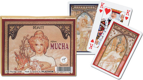 okładka Karty do gry Piatnik 2 talie  Mucha Piękno książka