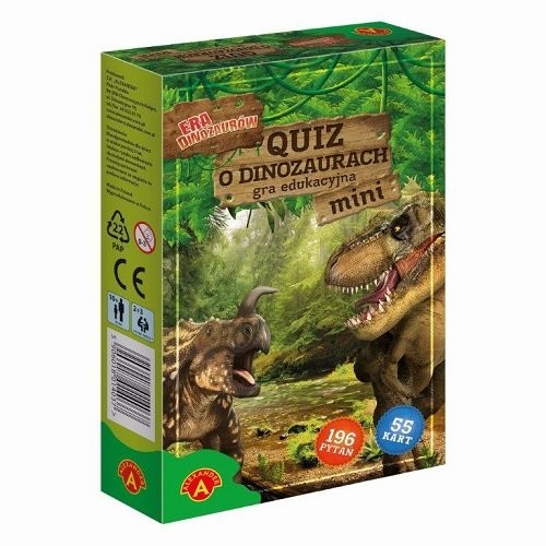okładka Quiz o dinozaurach mini - Era dinozaurów Gra edukacyjna książka