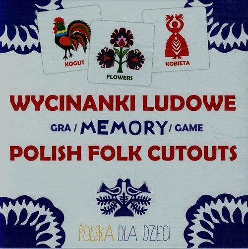 okładka Wycinanki ludowe gra memory Polish folk cutouts książka