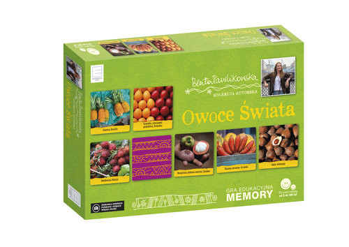 okładka Gra edukacyjna memory - Owoce świata książka | Beata Pawlikowska
