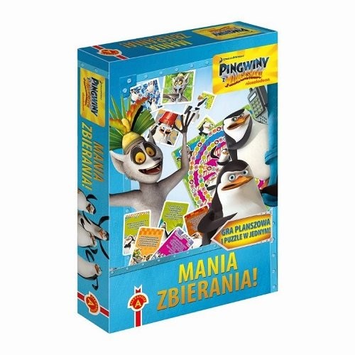 okładka Mania zbierania Pingwiny z Madagaskaru książka