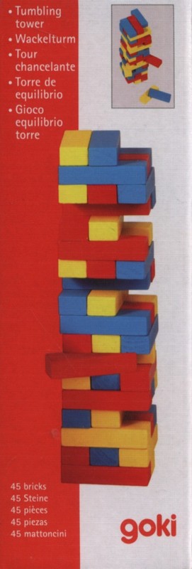 okładka Wieża Jenga mała kolorowa książka