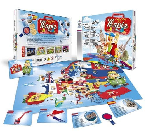 okładka Palcem po mapie książka