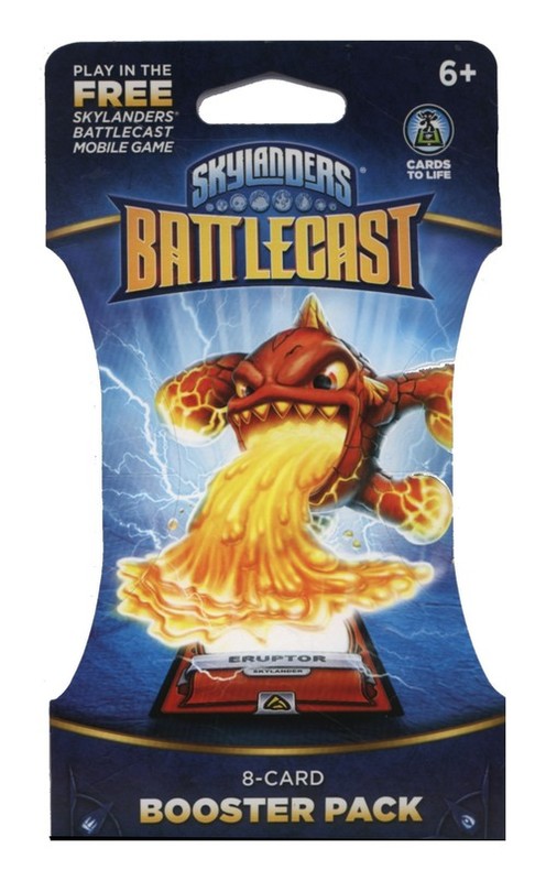 okładka Skylanders Battlecast Booster Pack Eruptor 8 kart książka