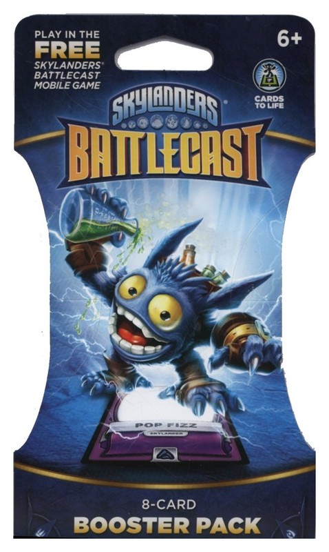 okładka Skylanders Battlecast Booster Pack Pop Fiz 8 kart książka
